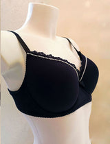 reggiseno nero pizzo coppe differenziate mecedora lingerie