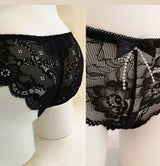 brasiliana in pizzo nero sexy mecedora lingerie