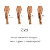 Autoreggenti nude con balza in pizzo mecedora lingerie