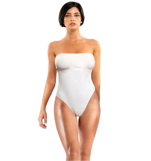 Body in microfibra steccato VERTIGO - CHIUSURA A CORSETTO