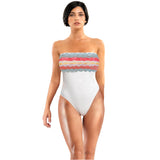 Body in microfibra steccato ICE CREAM - CHIUSURA A CORSETTO