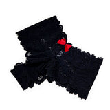 brasiliana in pizzo nero con fiocchetto rosso regalo sexy per lei mecedora lingerie