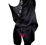 mecedora-lingerie-pigiamino-satin-pajama-black-side-shorts-culotte