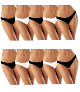 multipack 10 perizomi cotton flower