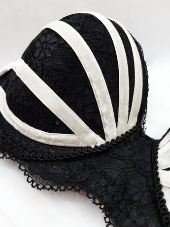 FASCIA/BANDEAU SUPER PUSH UP BRA MECEDORA LINGERIE WHITE VELVET